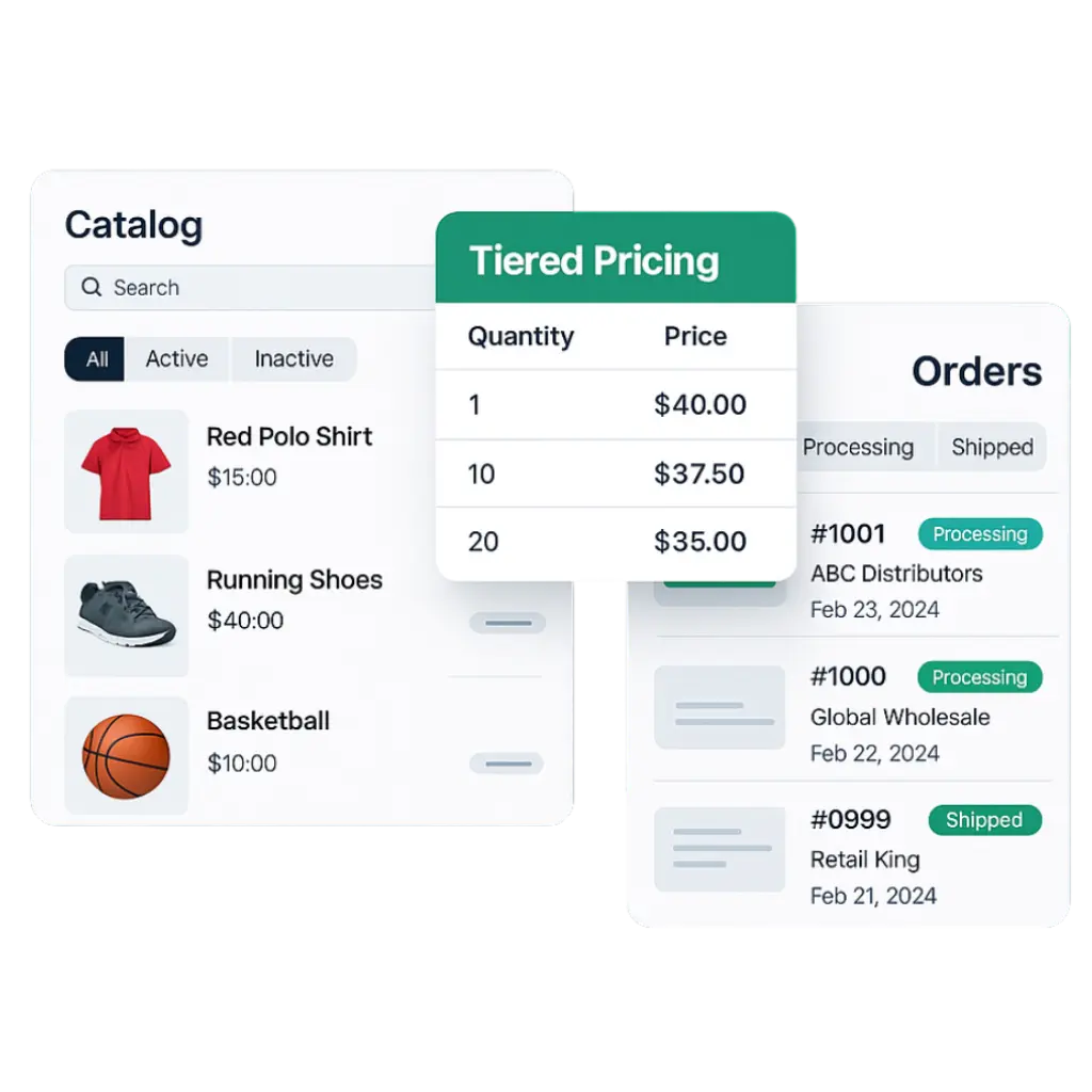 B2B Feature Tiered Pricing for Wholesalers