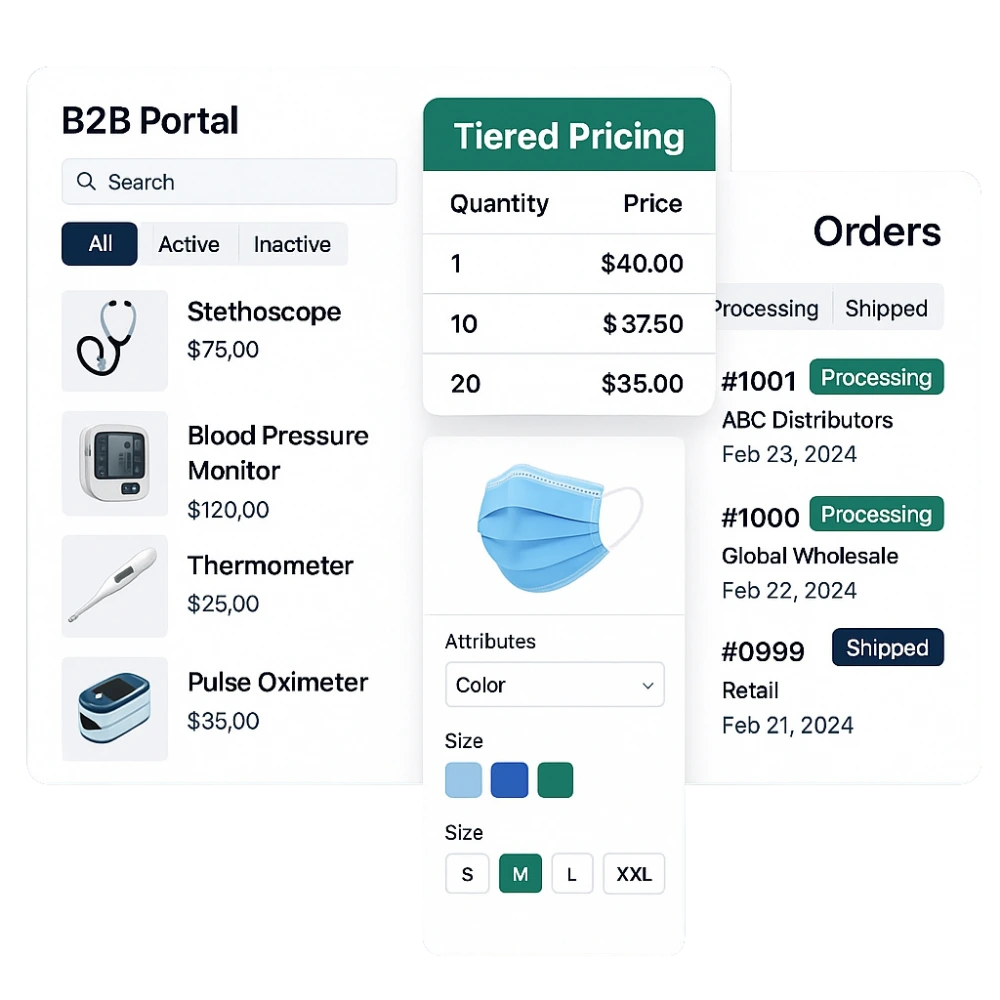 Medical Equipment Orders B2B Portal